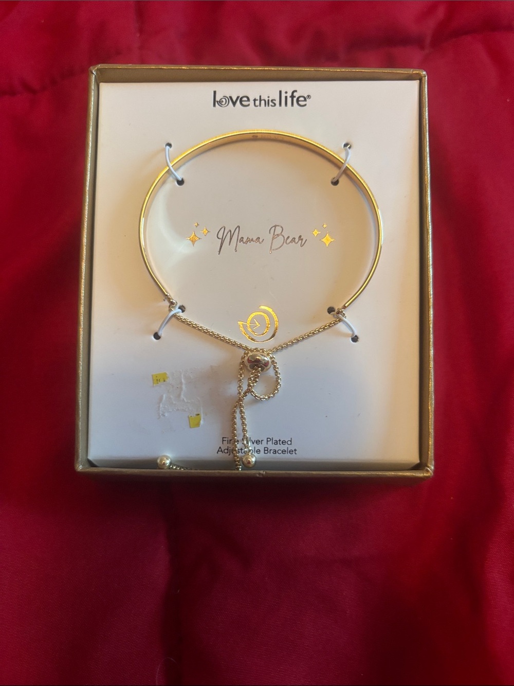 Mama Bear Gold Adjustable Bracelet